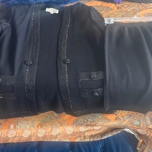 St. John Collection Black Dress Set